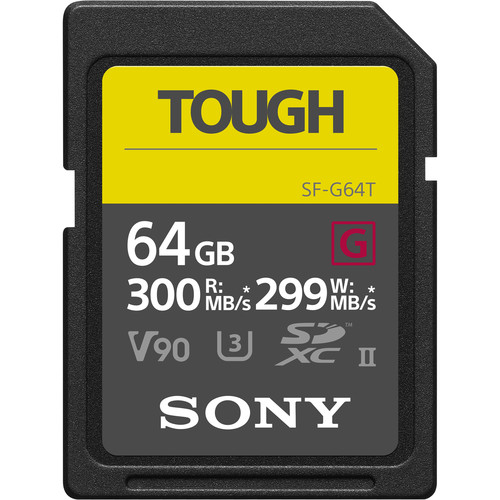 Sony 64GB SF-G Tough Series UHS-II SDXC - 1